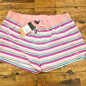 NWT | North Face Shorts pink stripes